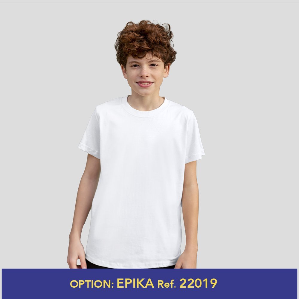 T-shirt Criança Branca YC150
