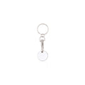 Llavero Moneda Euromarket Blanco