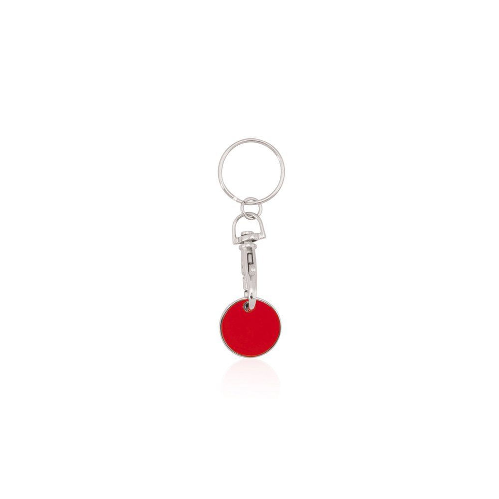 Llavero Moneda Euromarket Rojo