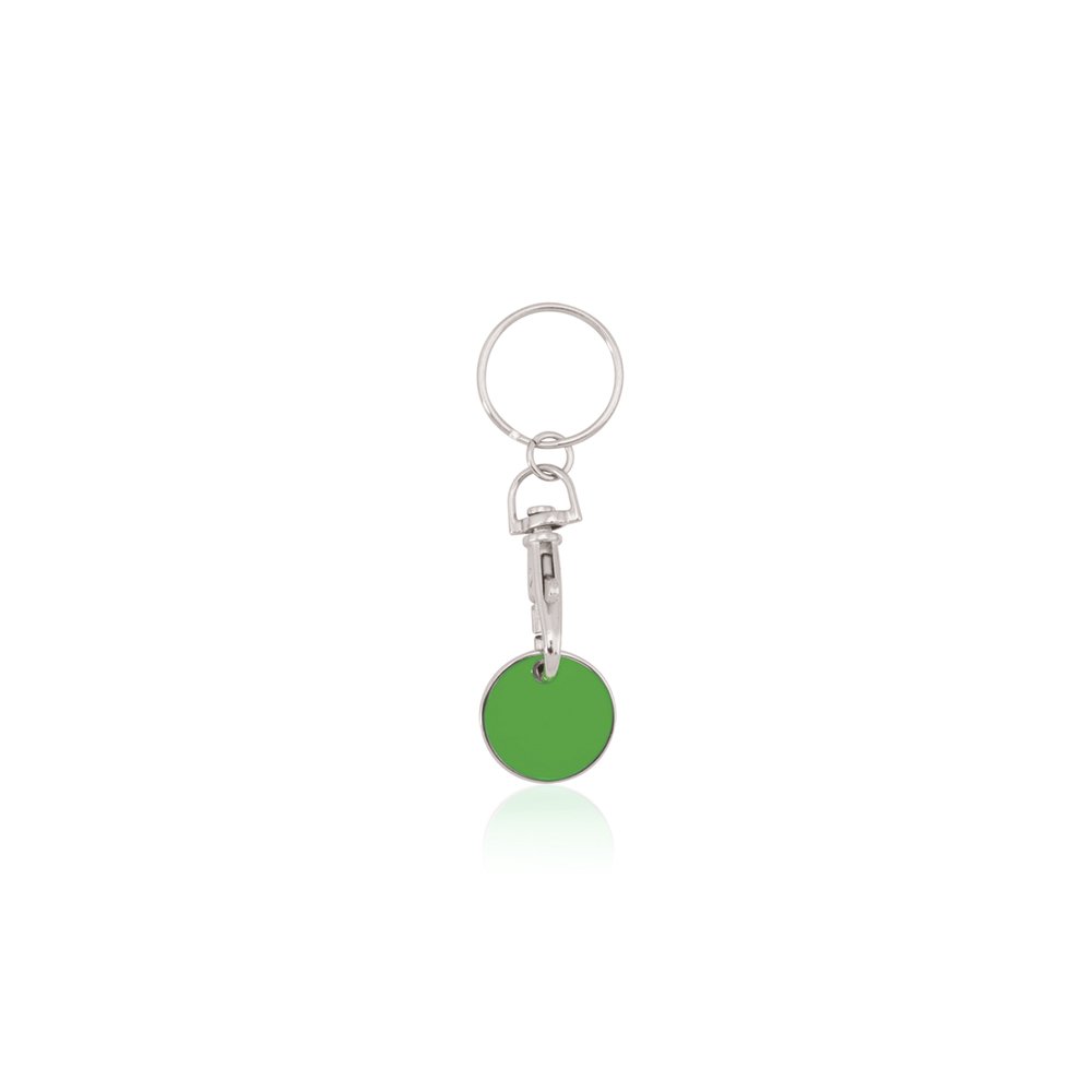 Llavero Moneda Euromarket Verde