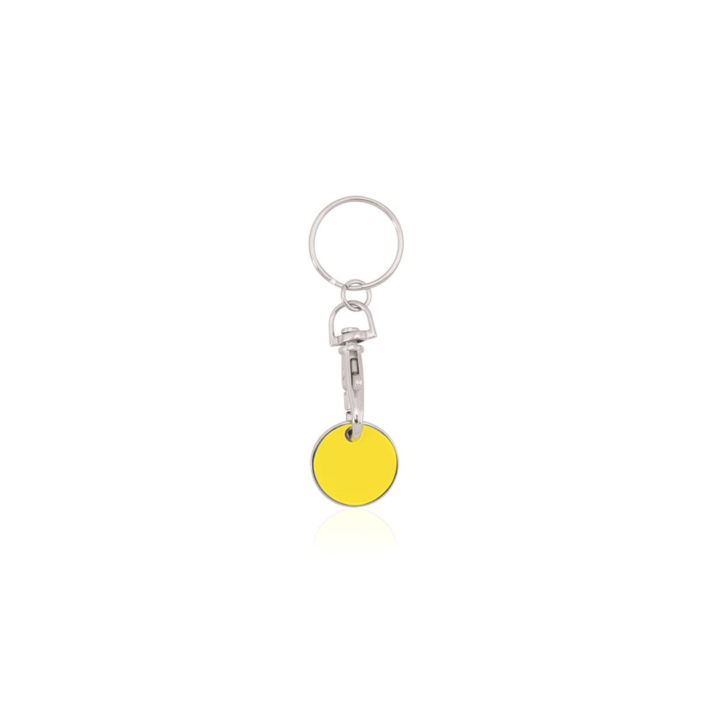 Llavero Moneda Euromarket Amarillo