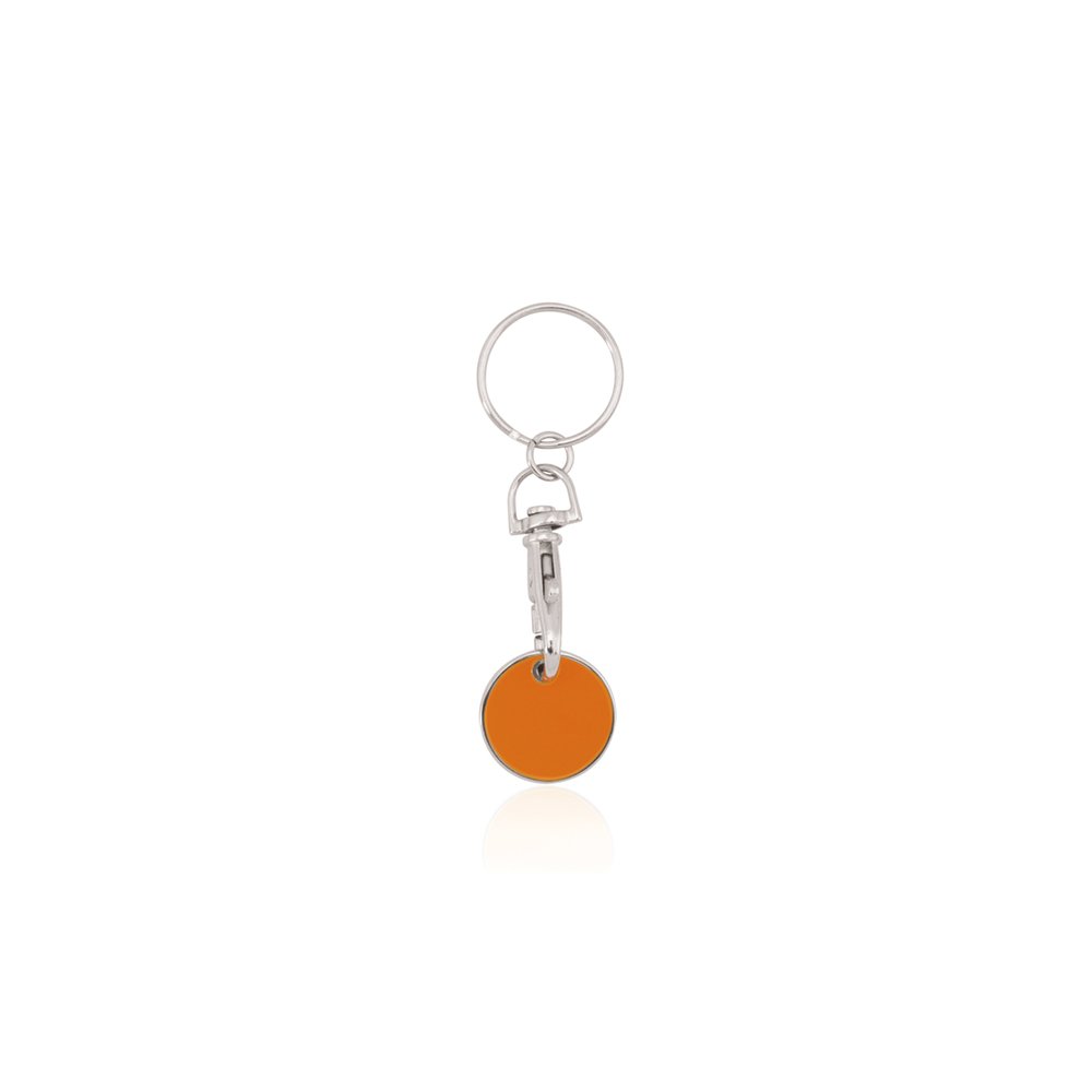 Llavero Moneda Euromarket Naranja