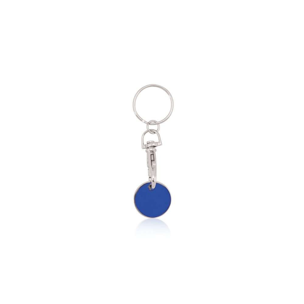 Llavero Moneda Euromarket Azul