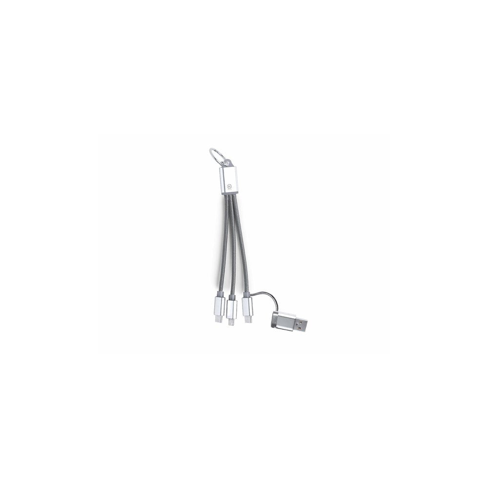 Cable Cargador Bikoc Plateado
